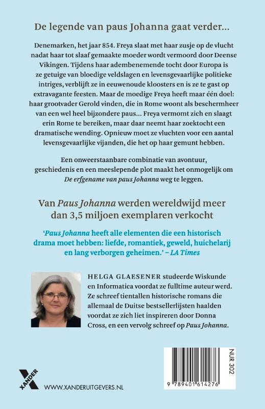 De erfgename van Paus Johanna achterkant