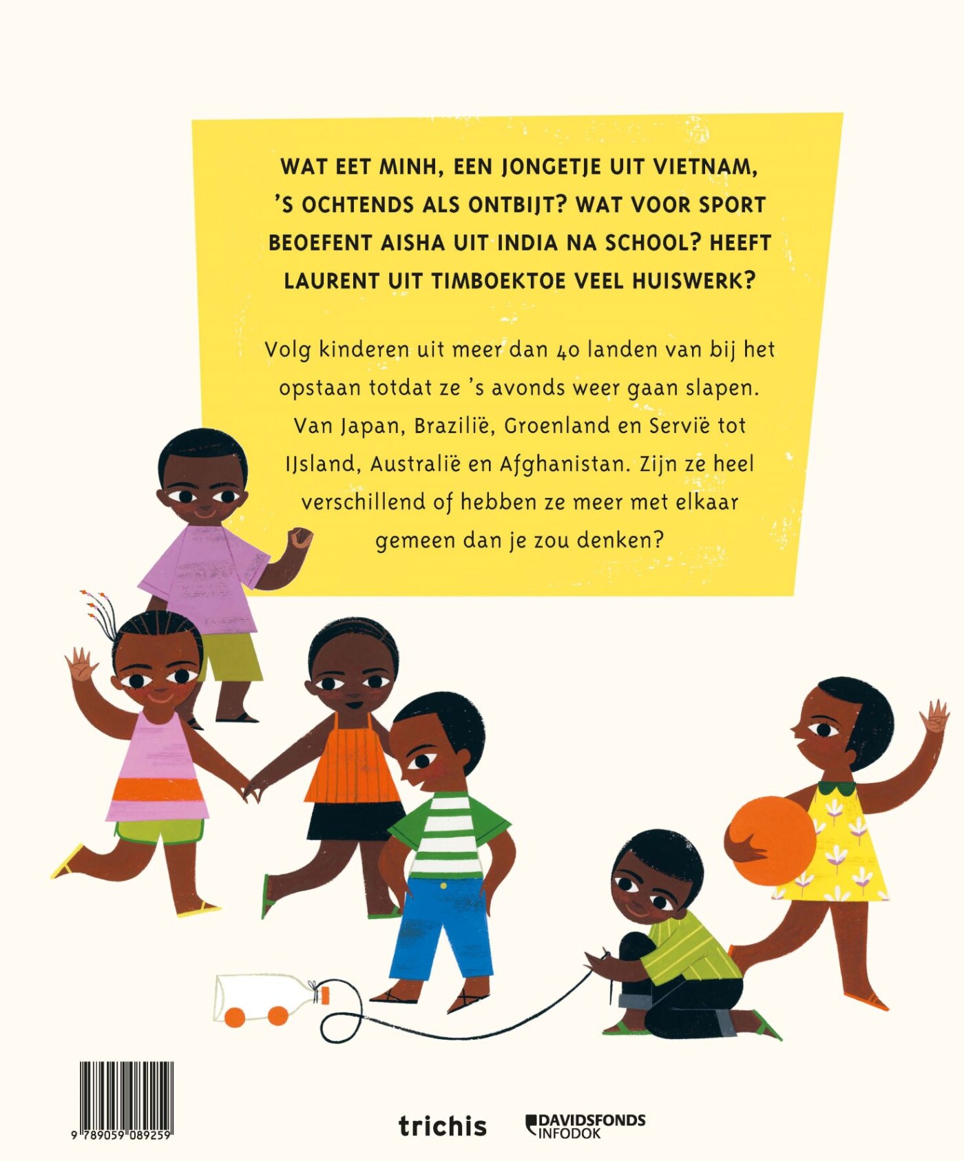 De wereld rond in een dag achterkant