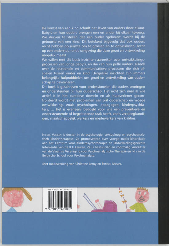 Kleine baby's, prille ouders / Cahier van het Centrum voor Kinderpsychotherapie achterkant