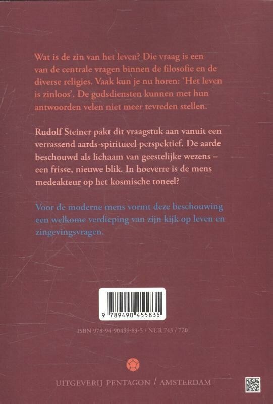 De zin van het leven achterkant