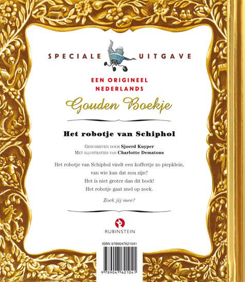 Het robotje van Schiphol / Gouden Boekjes achterkant