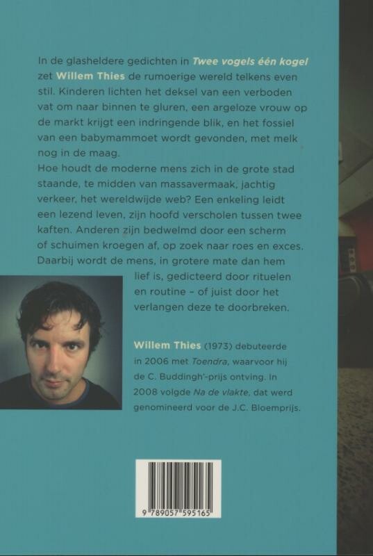 Twee vogels één kogel achterkant