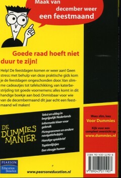 De feestdagen overleven voor Dummies / Voor Dummies achterkant