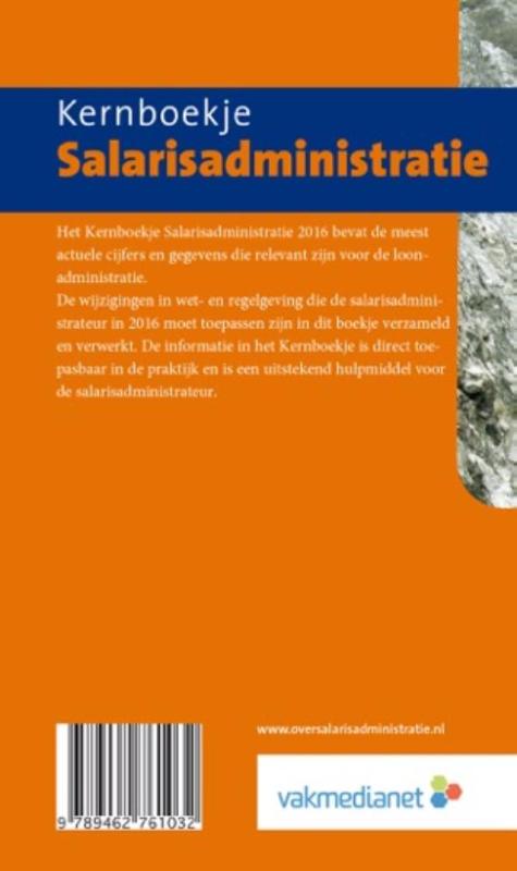 Kernboekje salarisadministratie 2016 achterkant