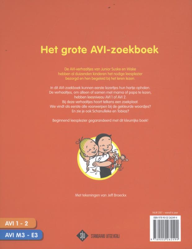 Het grote AVI zoekboek / Junior Suske en Wiske achterkant