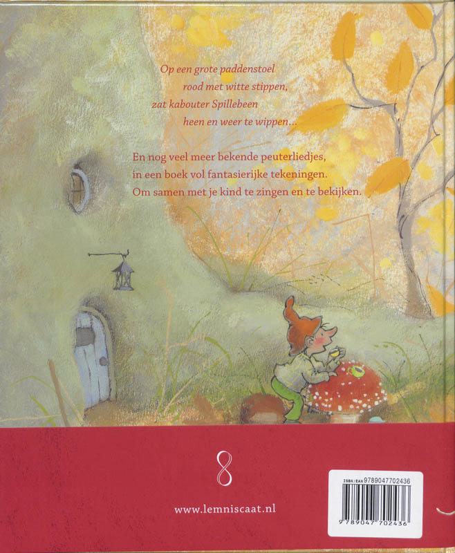 Op een grote paddenstoel Op een grote paddenstoel achterkant