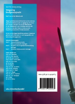 Wetgeving Straf(proces)recht / 2023-2024 / Educatieve wettenverzameling achterkant
