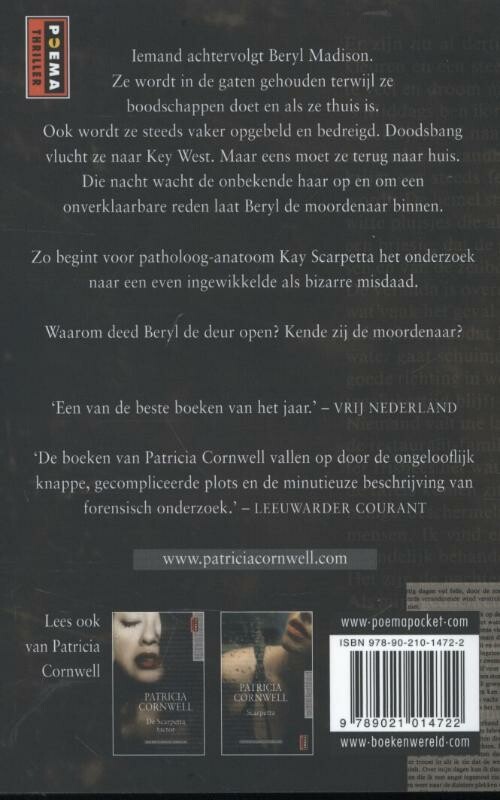 Corpus delicti / Kay Scarpetta achterkant