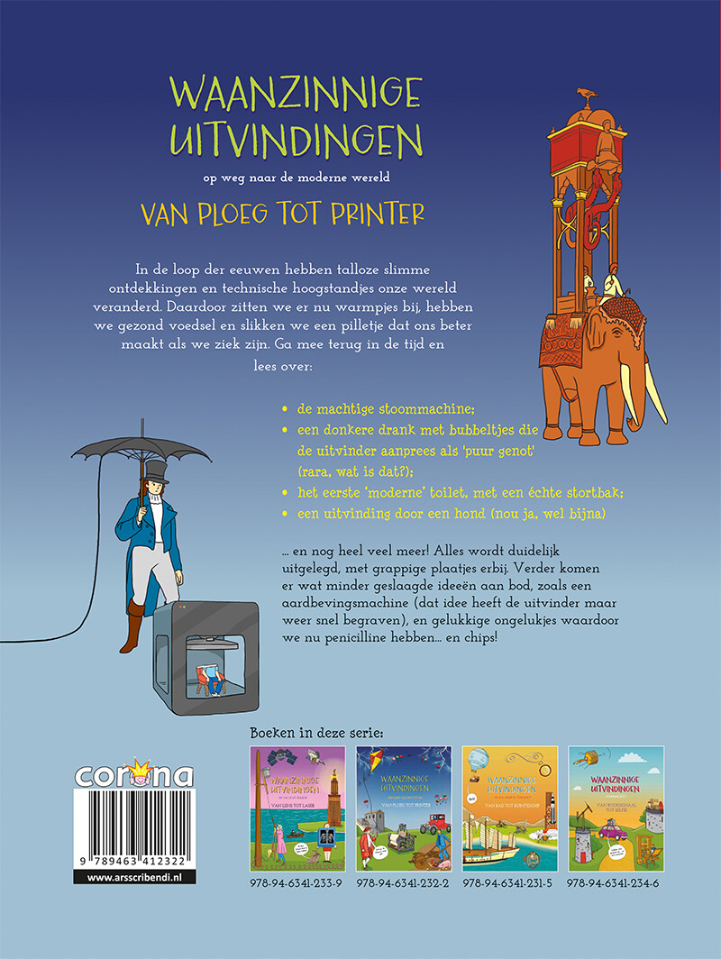 Van ploeg tot printer / Waanzinnige Uitvindingen achterkant