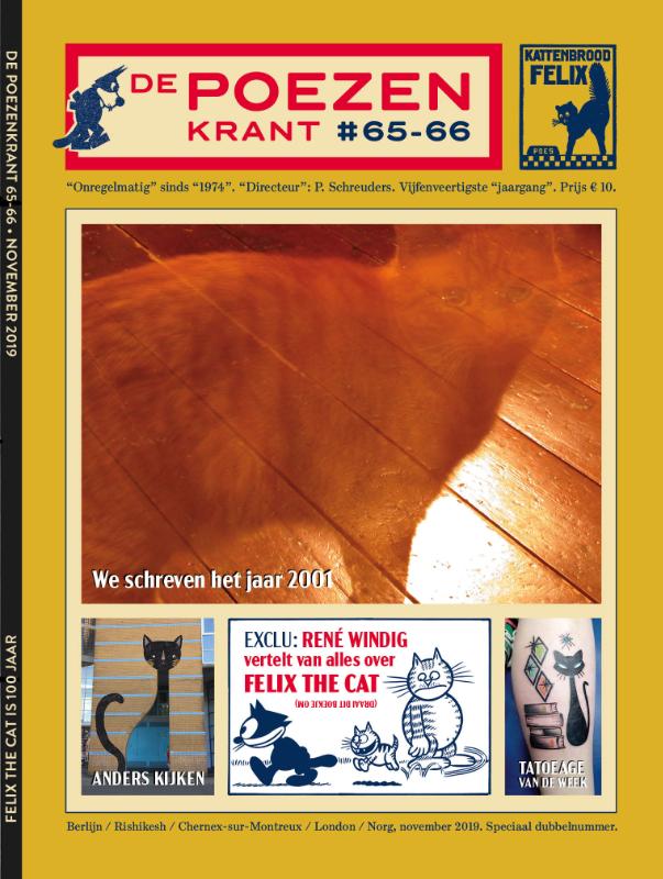 De Poezenkrant 65-66: Felix the Cat is 100 jaar achterkant