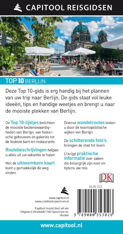 Capitool Reisgidsen Top 10 - Berlijn achterkant