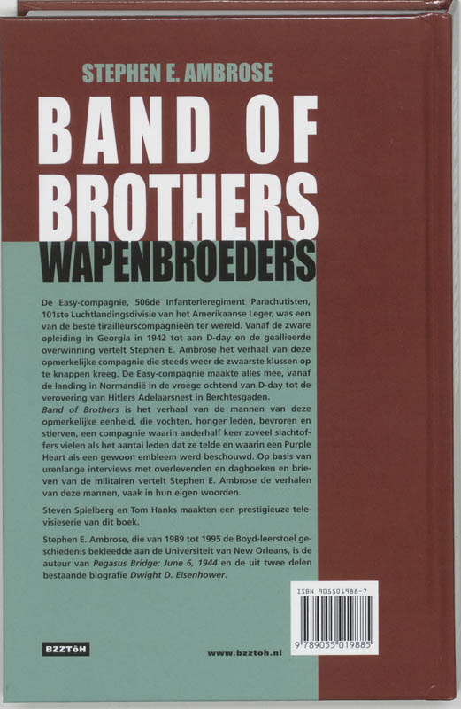 Band Of Brothers achterkant