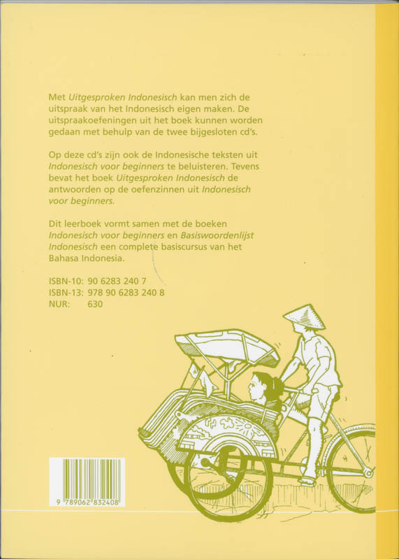 Uitgesproken Indonesisch achterkant