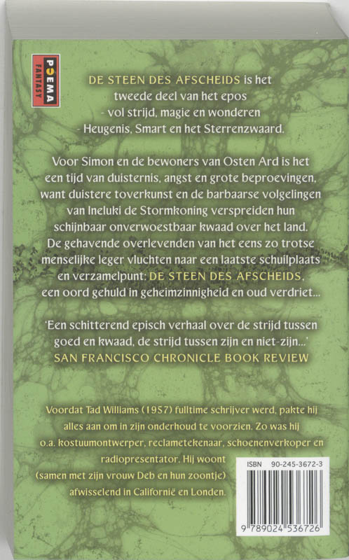 Steen Des Afscheids achterkant