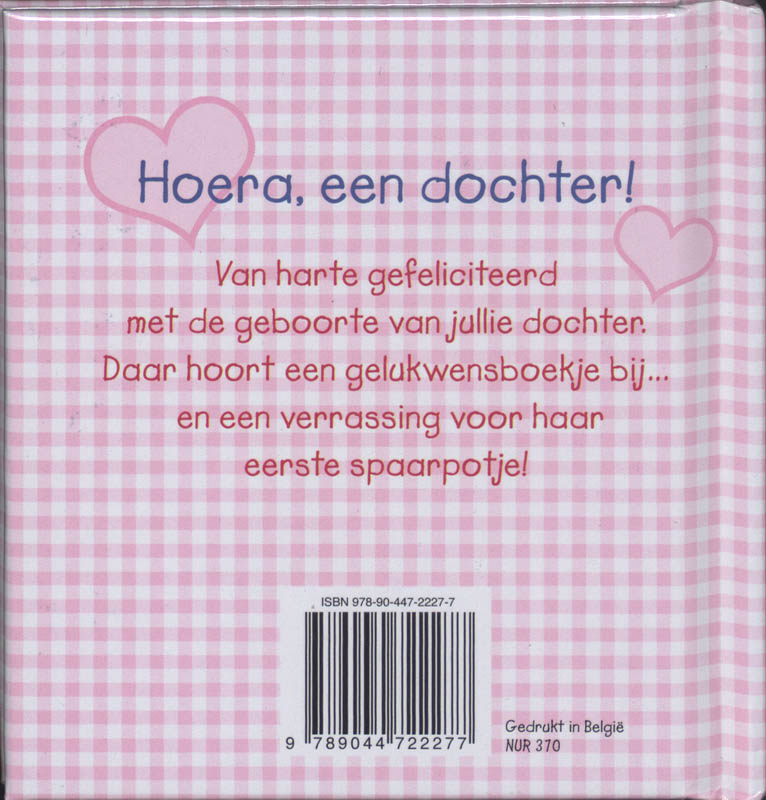 Hoera, een dochter ! achterkant