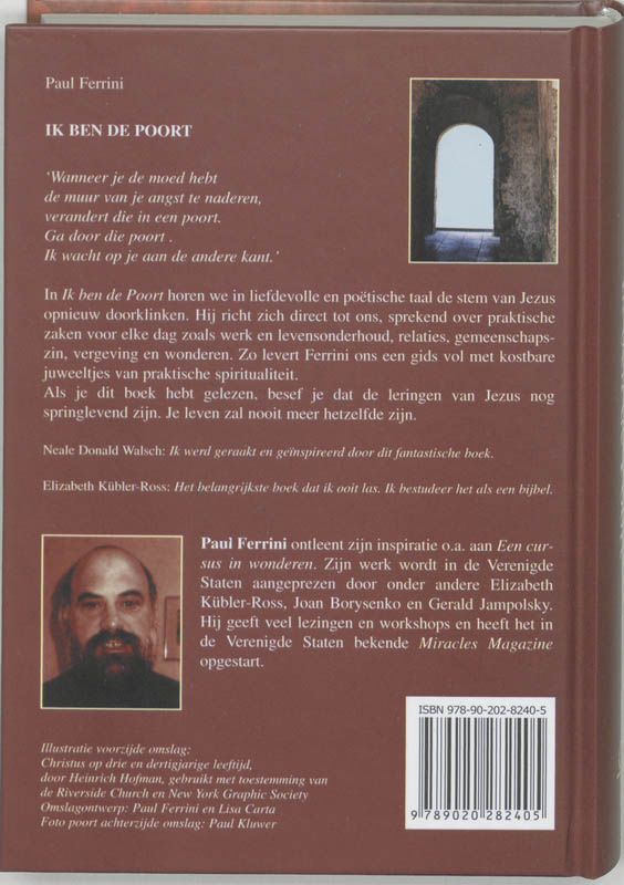 Ik ben de poort Ik ben de poort achterkant