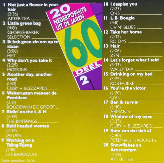 20 Nederpophits uit de jaren 60 Deel 2