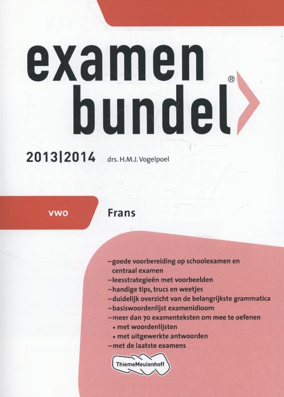 Examenbundel Vwo Frans 2013/2014