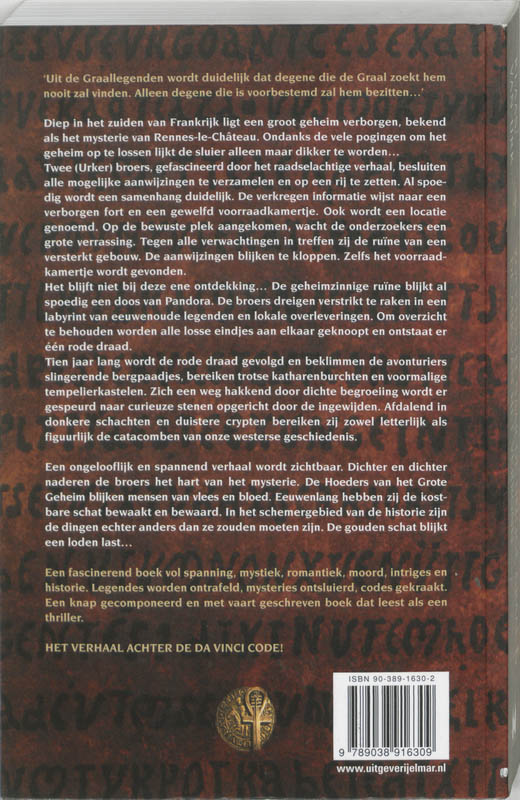 Zoektocht naar de heilige graal & de ark van het verbond Zoektocht naar de heilige graal & de ark van het verbond achterkant