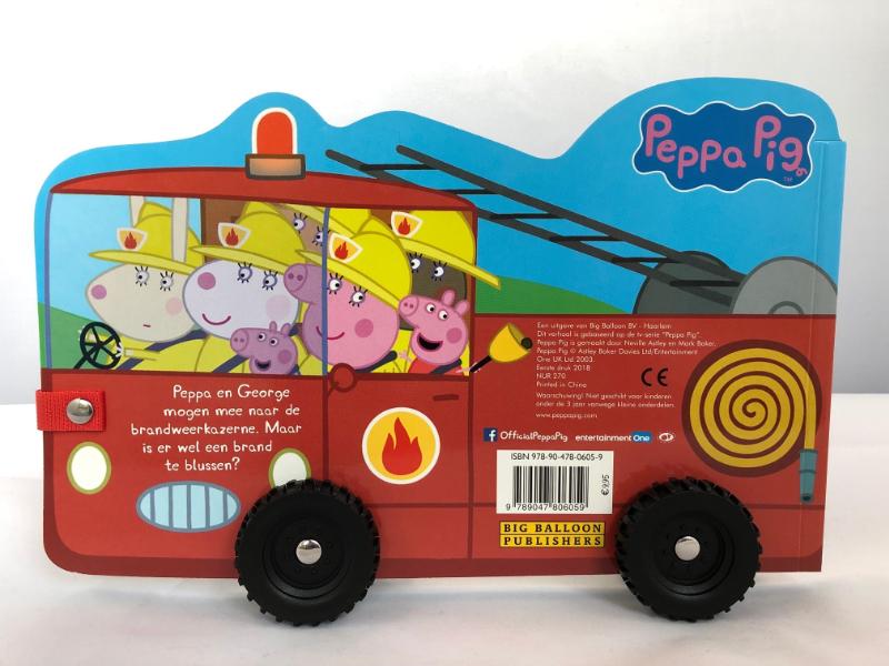 Brandweerwagen / Peppa Pig achterkant