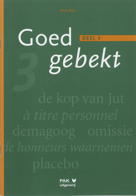 D. Pak Goed Gebekt Leerlingenboek 3