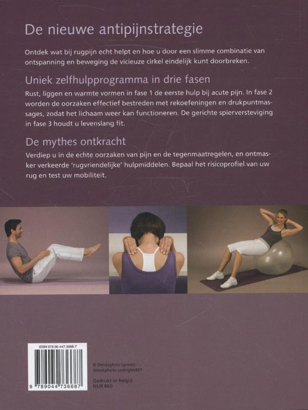 Handboek voor een gezonde rug achterkant