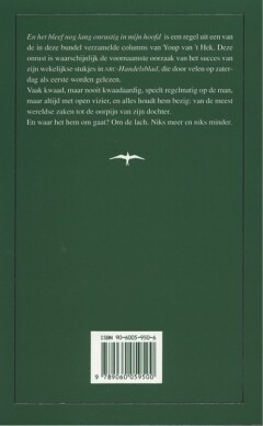 En het bleef nog lang onrustig in mijn hoofd achterkant