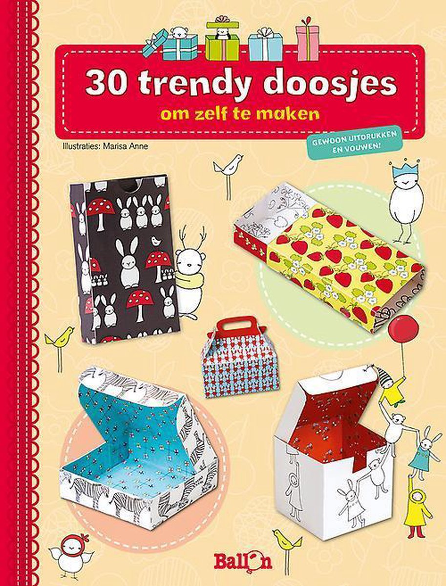 Vouwboek, Trendy doosjes om zelf te maken 30 stuks