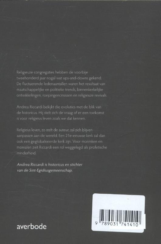 Religieuzen na de crisissen van de 19e en de 20e eeuw achterkant