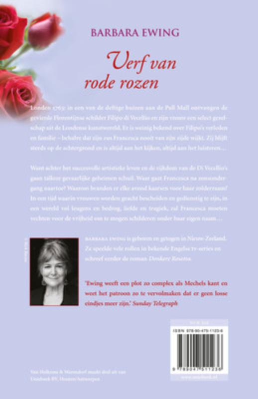 Verf van rode rozen Verf van rode rozen achterkant