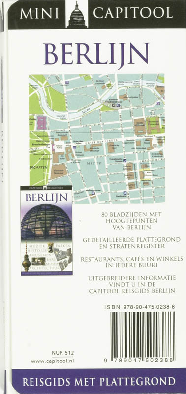 Mini Capitool reisgidsen Berlijn / Mini Capitool reisgidsen achterkant