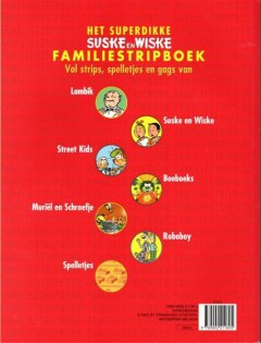 SUSKE EN WISKE XL FAMILIE STRIPBOEK 2002 achterkant