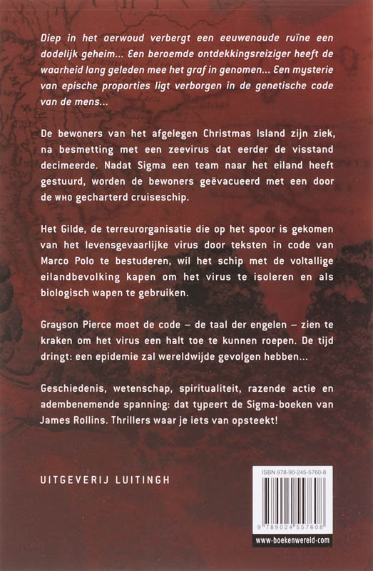 Taal der engelen / Sigma Force Taal der engelen / Sigma Force achterkant