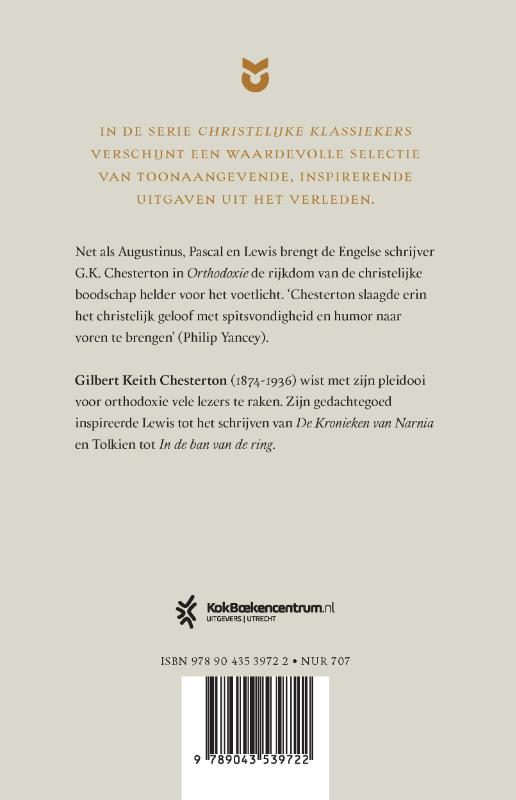 Orthodoxie / Christelijke Klassiekers achterkant