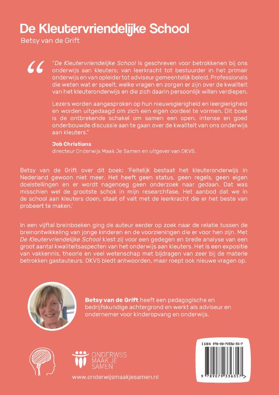 De kleutervriendelijke school achterkant