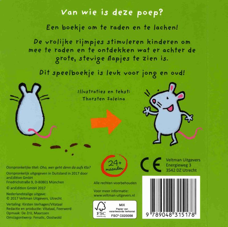 Van wie is deze poep? achterkant