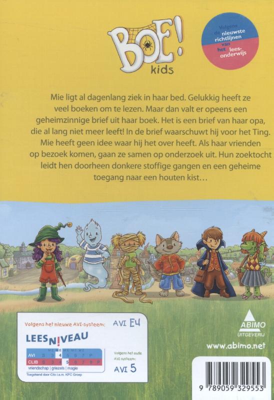 Mie en het Ting / AVI M4-E4 / Boe!Kids achterkant