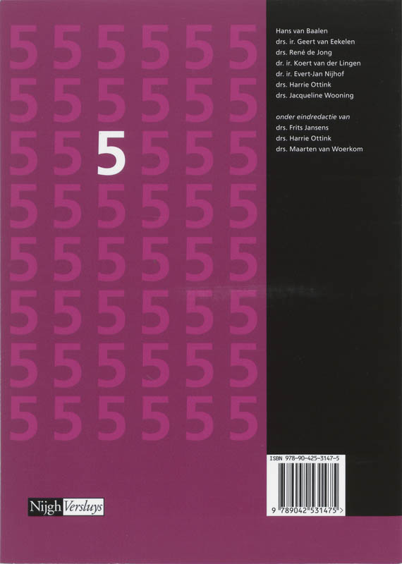 Systematische Natuurkunde 5 Vwo Werkboek achterkant