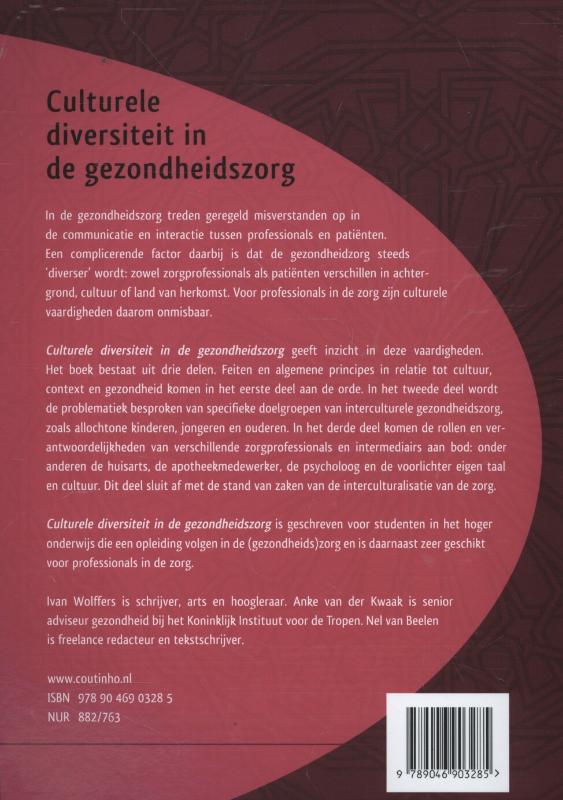 Culturele diversiteit in de gezondheidszorg achterkant