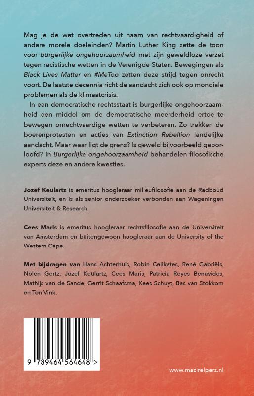 Burgerlijke ongehoorzaamheid achterkant