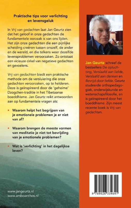 Vrij van gedachten achterkant