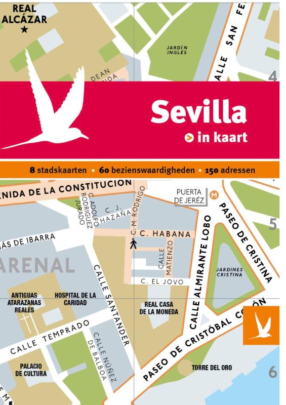 Sevilla in kaart / Dominicus stad-in-kaart