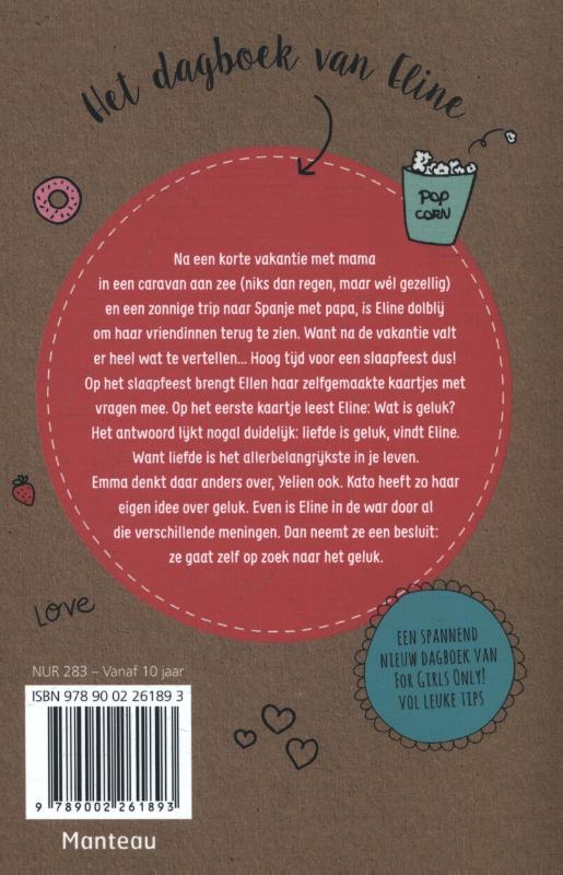 Het dagboek van Eline / For Girls Only! achterkant