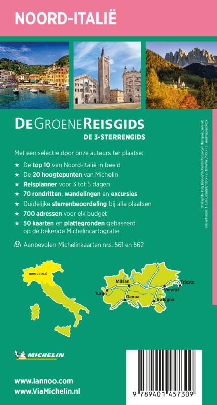 De Groene Reisgids - Noord-Italië achterkant
