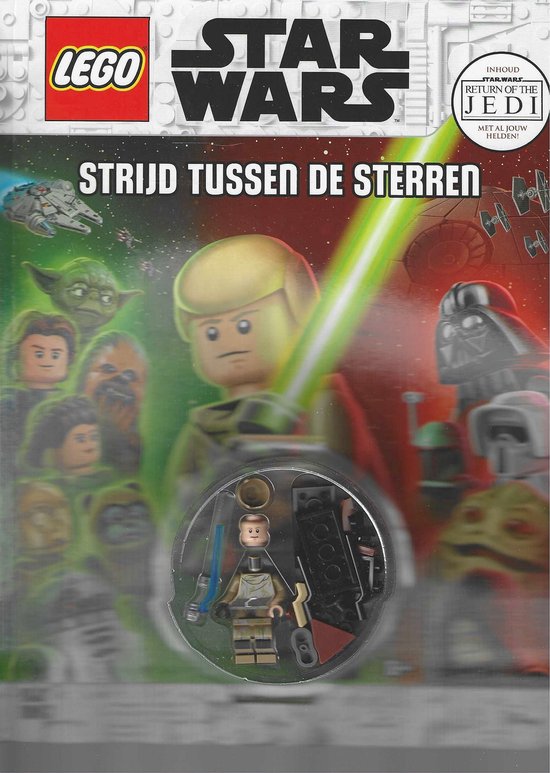 Lego Star Wars - Strijd Tussen De Sterren - Return Of The Jedi Vakantie Spellen Boek + Luke Skywalker Minifig.