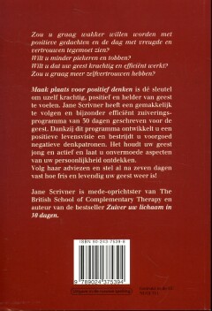 Maak plaats voor positief denken achterkant