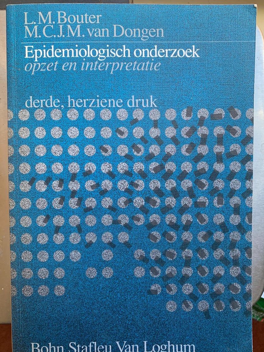 EPIDEMIOLOGISCHE ONDERZOEK 3E DR