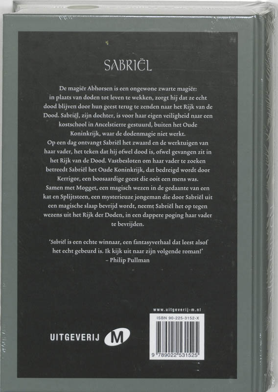 Sabriel / Oude Koninkrijk / 1 Sabriel / Oude Koninkrijk / 1 achterkant