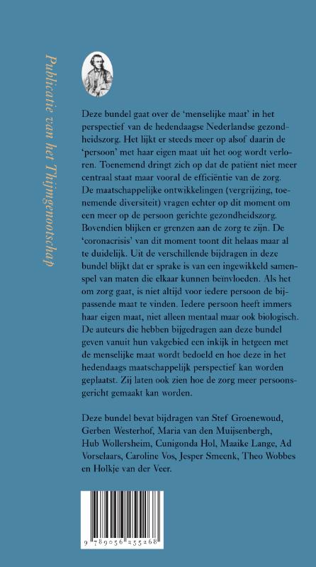 De menselijke maat / Annalen van het Thijmgenootschap / 108.1 achterkant