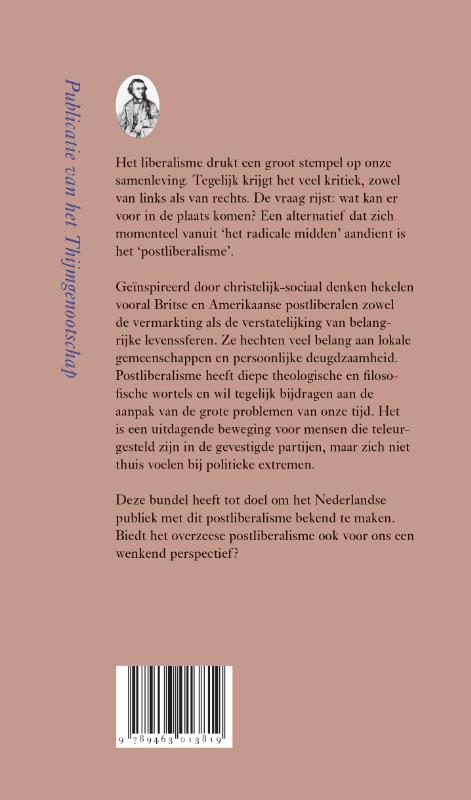 Het radicale midden overzee / Annalen van het Thijmgenootschap / 109-2 achterkant